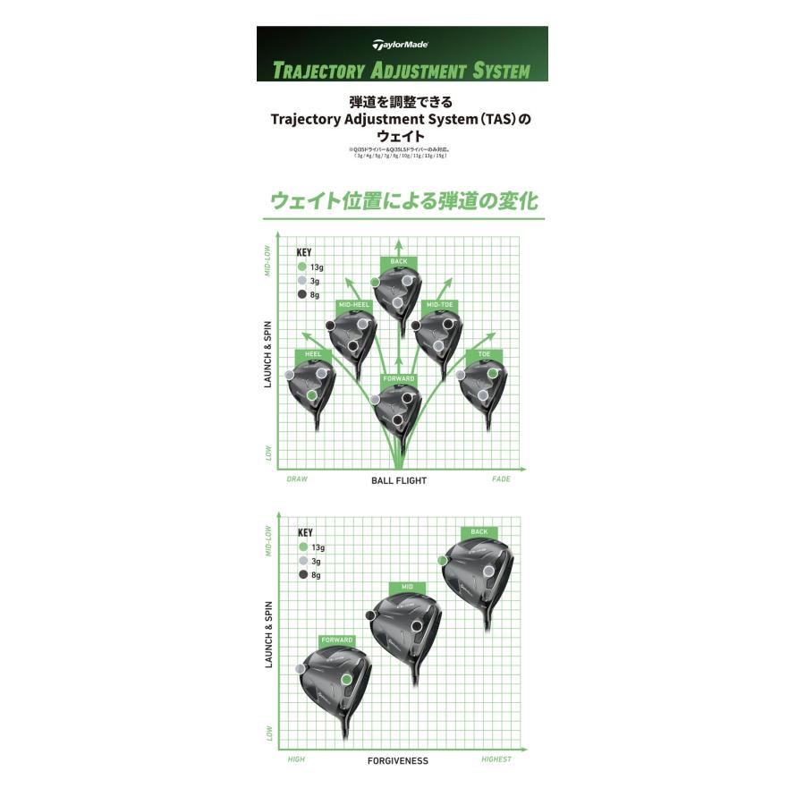 TaylorMade（テーラーメイド） Qi35 ドライバー用 純正 TAS ウェイト