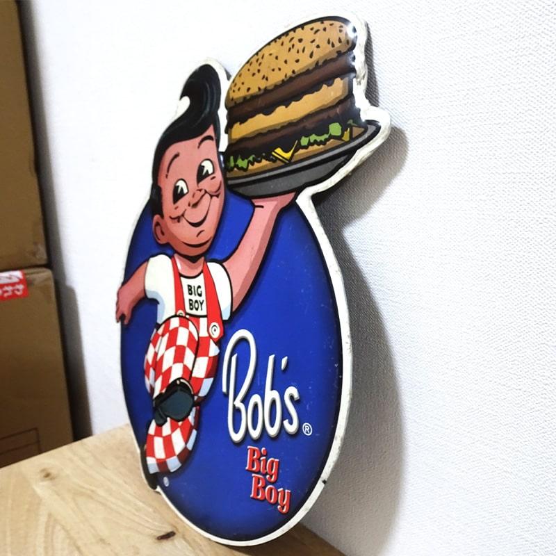 アメリカン レトロ ブリキ看板 可愛い Bob's Big Boy エンボスメタル