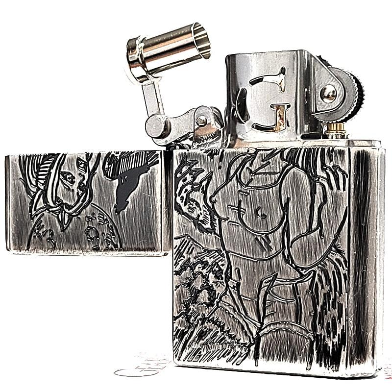 オイルライター GEAR TOP ウェアウルフ 銀燻し セクシーモンスター