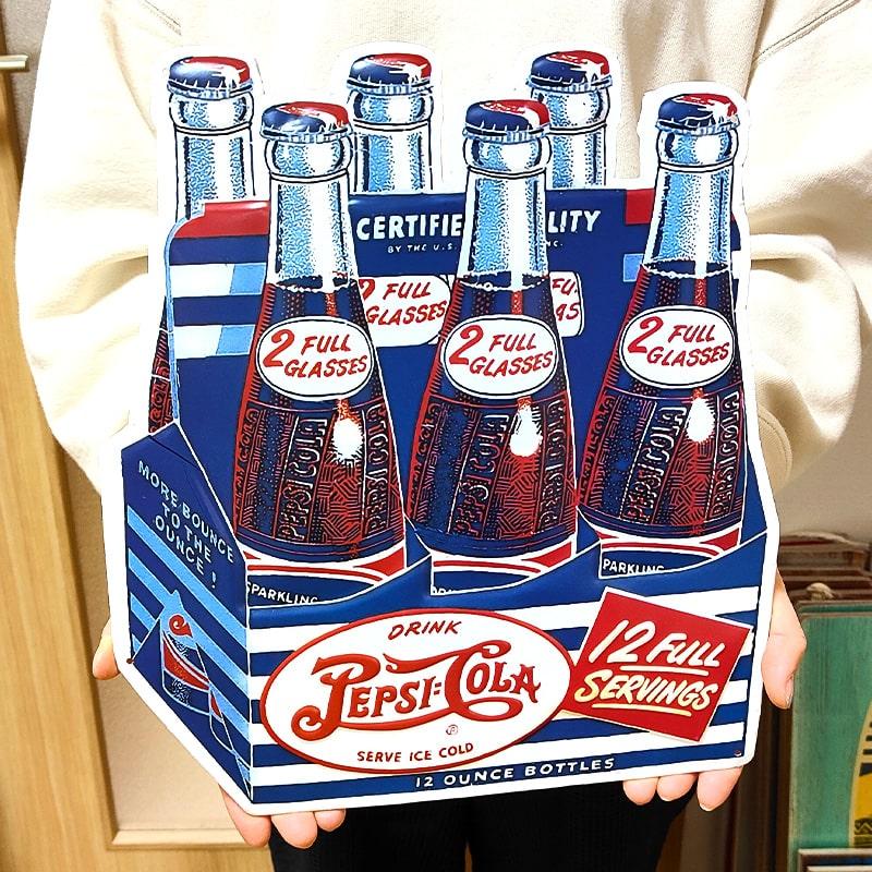 PEPSI（ペプシ） ブリキ看板 エンボスメタルサイン コーラ 瓶
