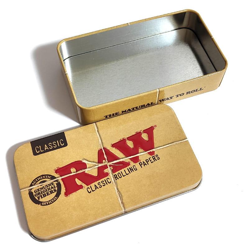メタルケース RAW クラシック スクエアケース 小物入れ 手巻きたばこ