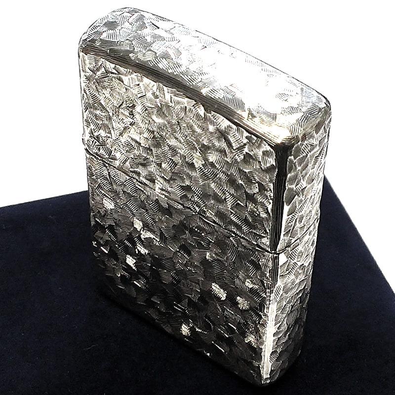 ZIPPO（ジッポー） 純銀 スターリングシルバー 一点物 手彫り 5面彫刻