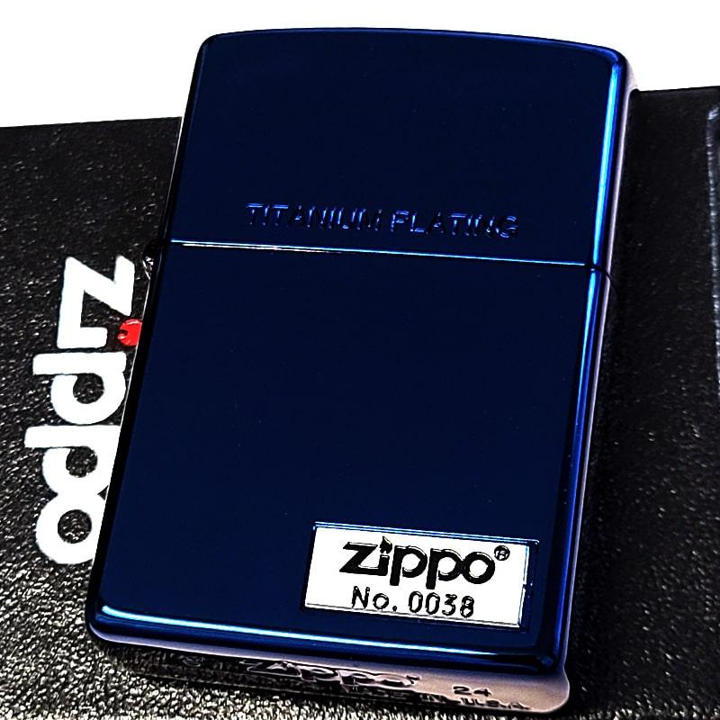 ZIPPO（ジッポー） ライター 鏡面 ブルーチタン ジッポ 美しい