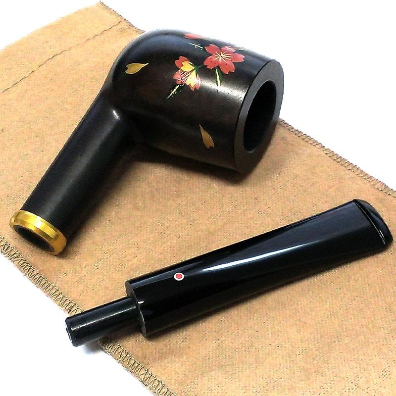 パイプ 喫煙具 ツゲ 蒔絵 桜花爛漫 TSUGE 柘製作所 おしゃれ サクラ