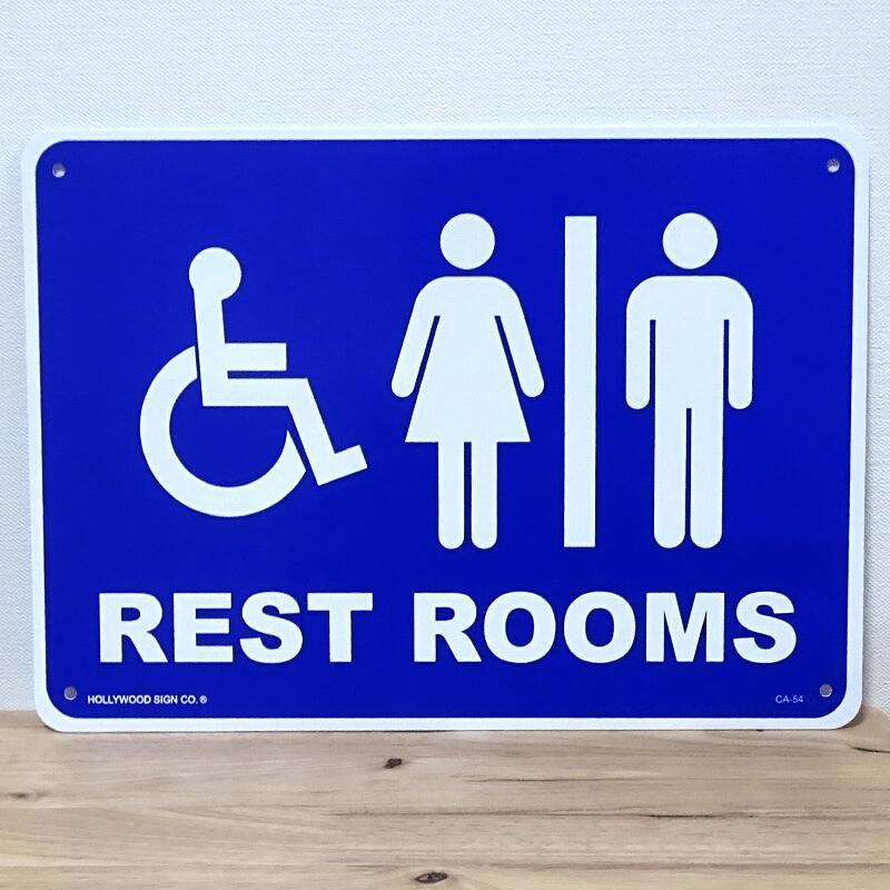 アメリカン レトロ 看板 トイレ サインボード 標識 壁飾り レスト