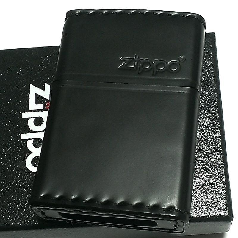 ZIPPO（ジッポー） 革巻き ジッポ ライター おしゃれ コードバン ロゴ