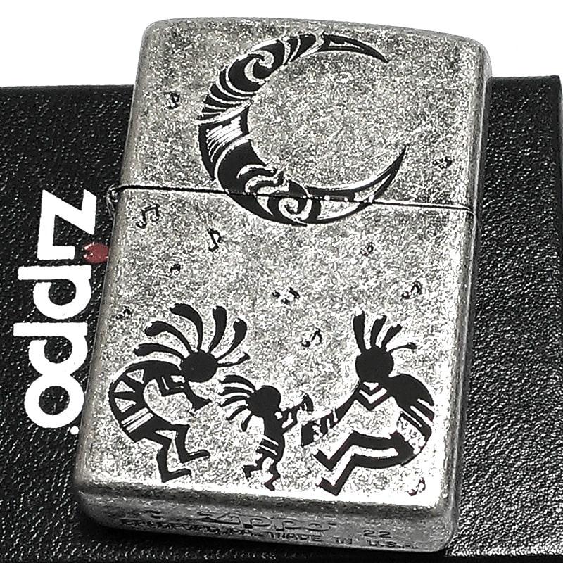 ZIPPO（ジッポー） ココペリ 月 ジッポ ライター お守り 古美仕上げ