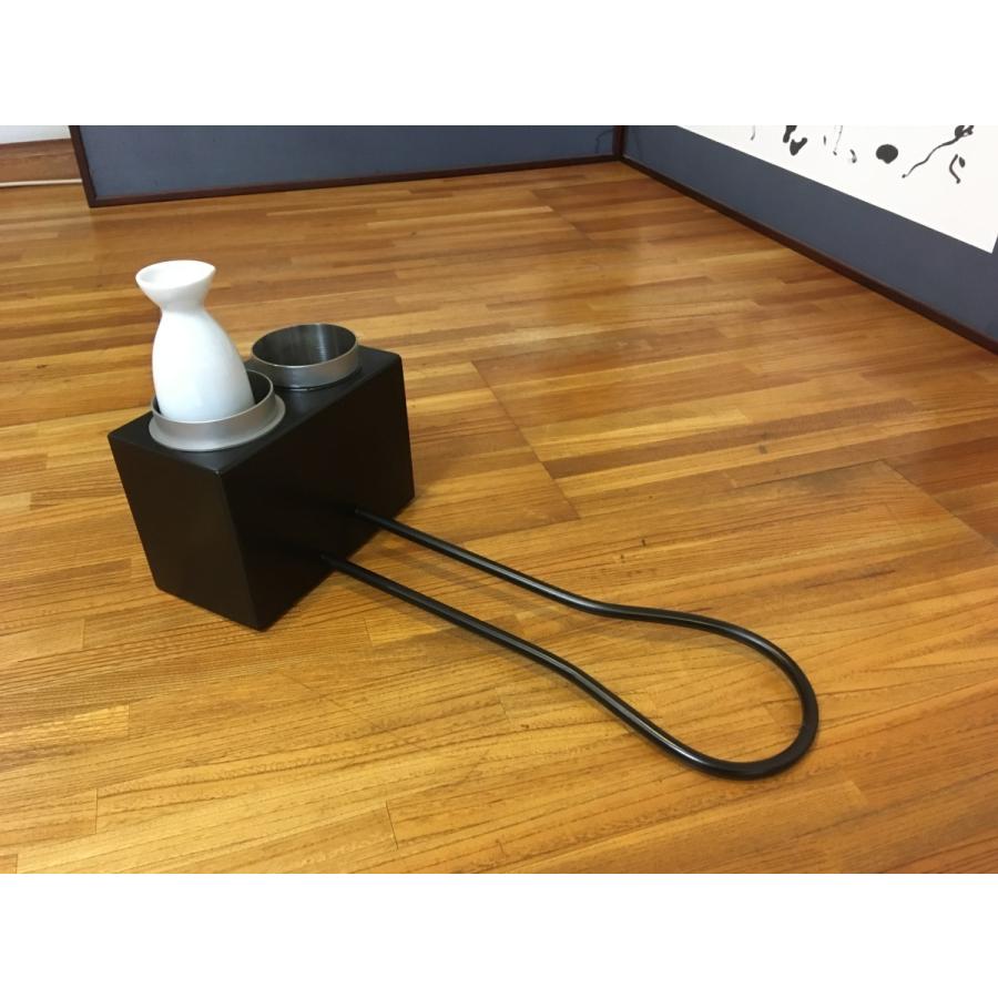 灰 五徳 酒燗器 徳利セット】大型囲炉裏テーブル座卓タイプ 5点セット