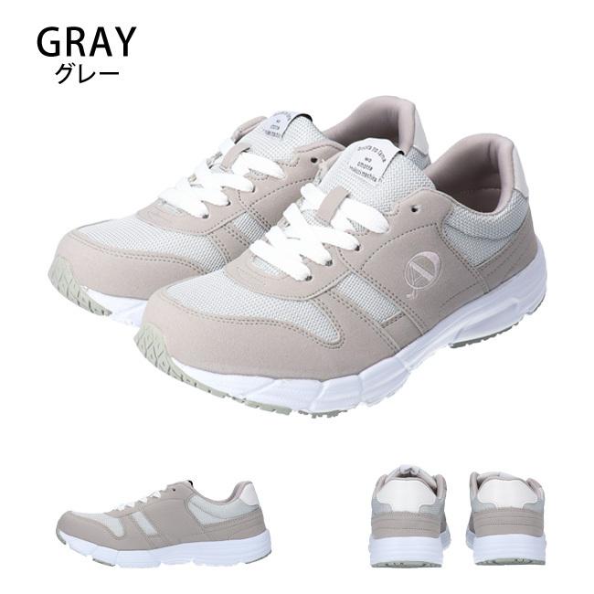 スニーカー メンズ レディース グレー ネイビー 幅広 4E 3E 軽量 防滑