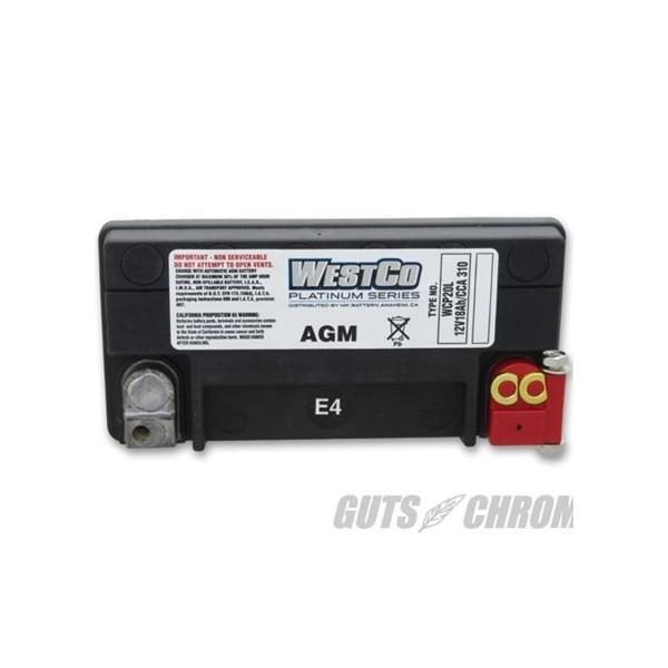 WCP20L PLATINUMシリーズ（AGMバッテリー）純正65989-97C互換 WESTCO