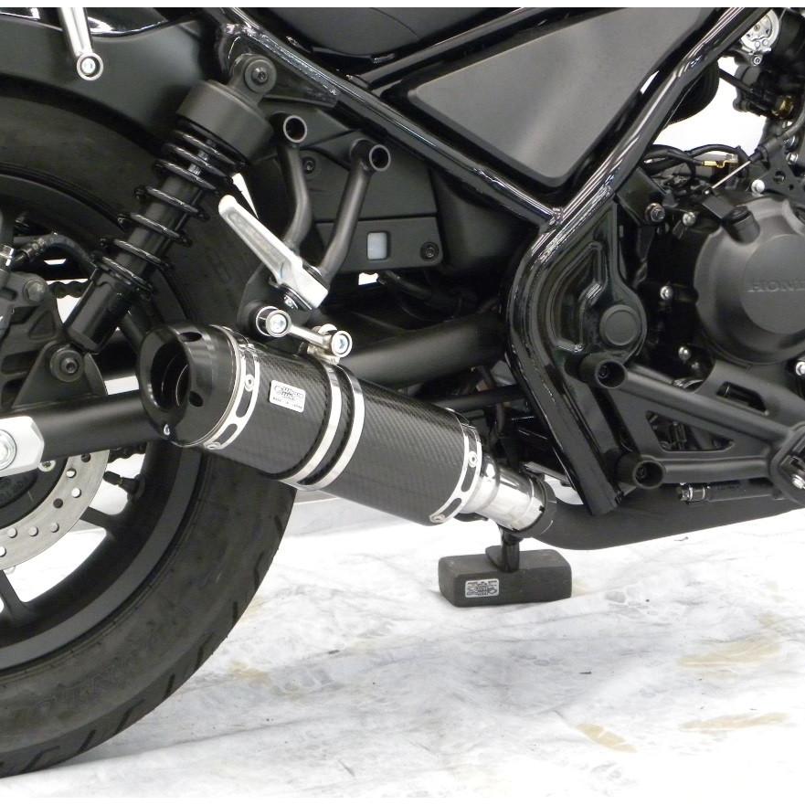 スリップオンマフラー ビレットタイプ ブラックカーボン仕様