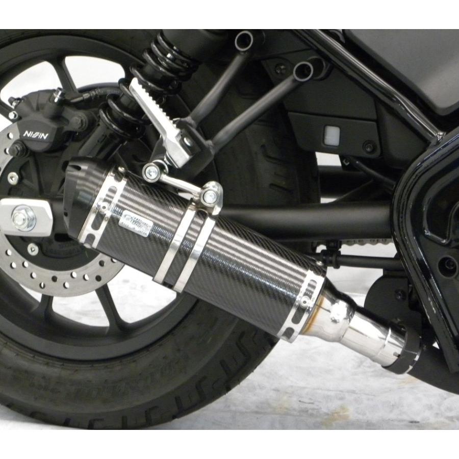 スリップオンマフラー ビレットタイプ ブラックカーボン仕様