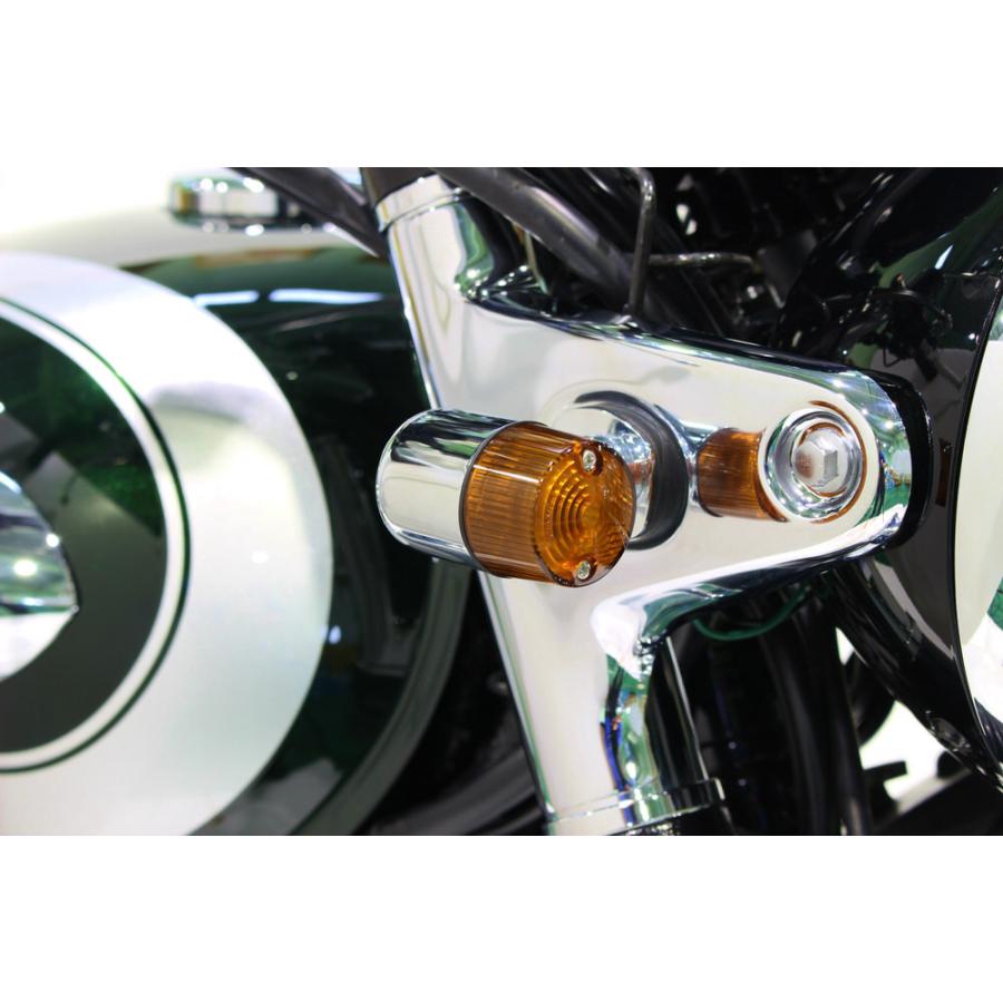 クラシカル 71タイプウインカーキット メッキボディ/オレンジレンズ