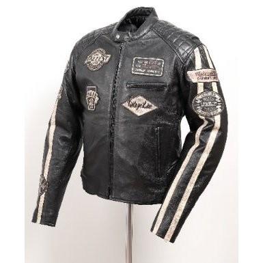 18WJ-1 ワックスレザージャケット ブラック XLサイズ DEGNER（デグナー