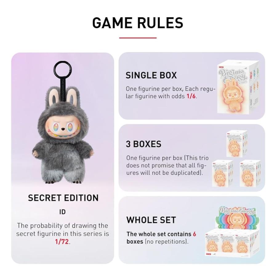 単品 正規品・未開封 】POP MART The Monsters Big Into Energy ポップ