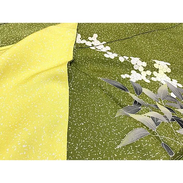 訪問着 重要無形文化財保持者 人間国宝 故 森口華弘 特選手描き友禅