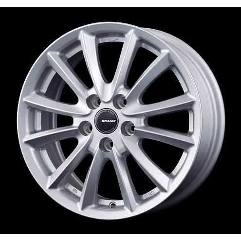 KOSEI QRASIZ VS6 17インチ 7.0J +38 5-114.3 シルバー 4本で送料無料