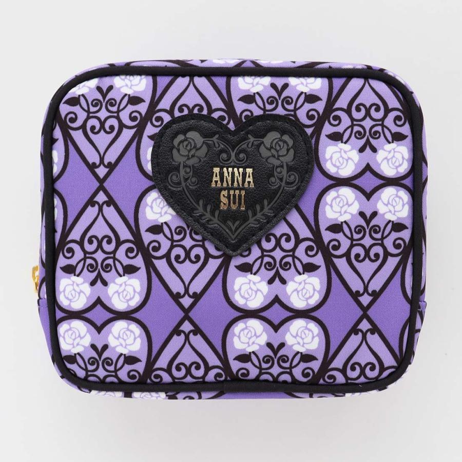 ANNA SUI（アナスイ） アナ スイ スクエアポーチ ハート&ローズ