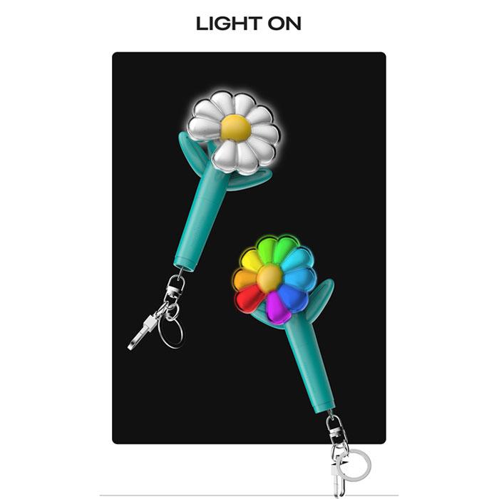 公式 G-DRAGON ジヨン ミニライト キーリング 台北限定 バイオレット G