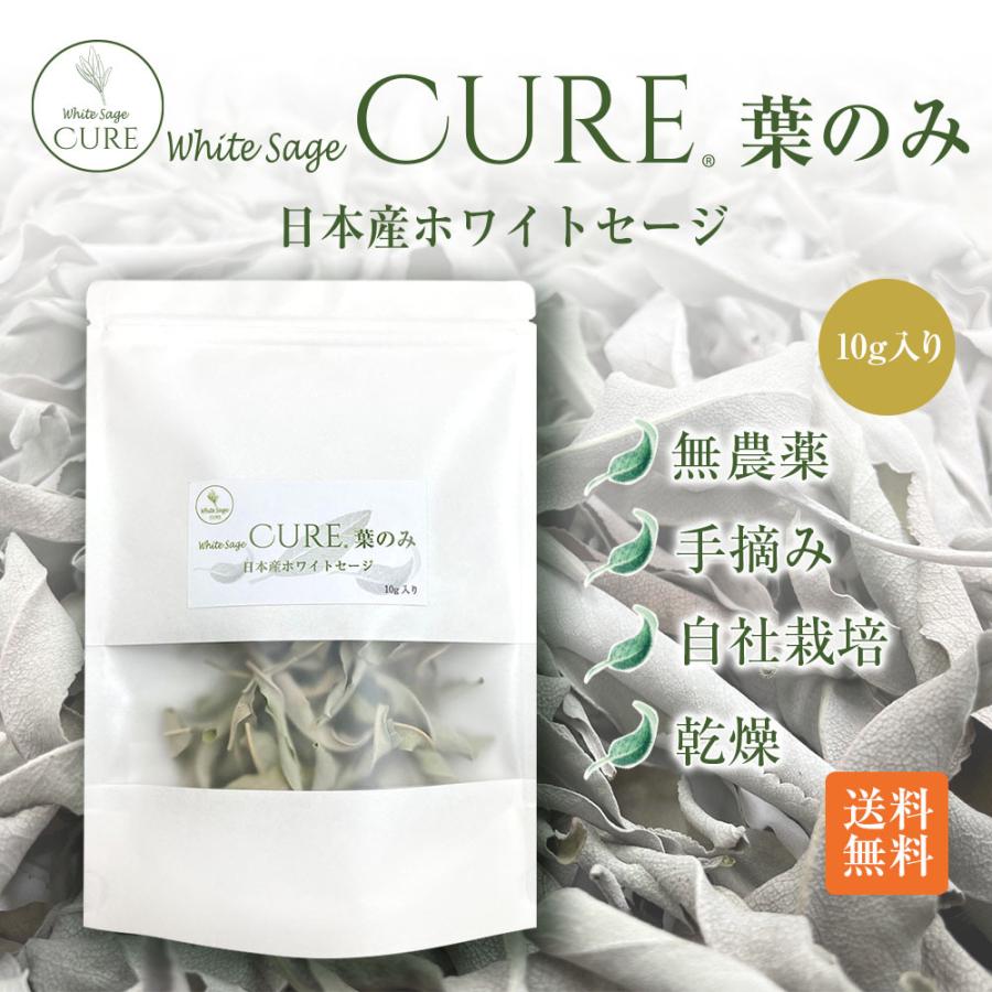 ホワイトセージ キュア 葉のみ 日本産ホワイトセージ 無農薬 浄化 消臭