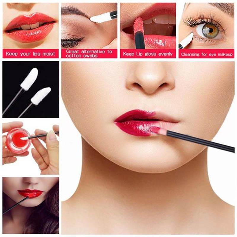リップブラシ 使い捨て 口紅 グロス 綿棒 化粧筆 アイライナーブラシ