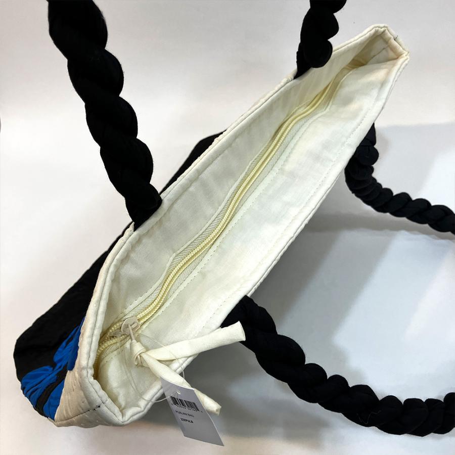 ハワイアンキルト 横長バッグ 2WAY ファスナー付き ホヌ ハワイアン