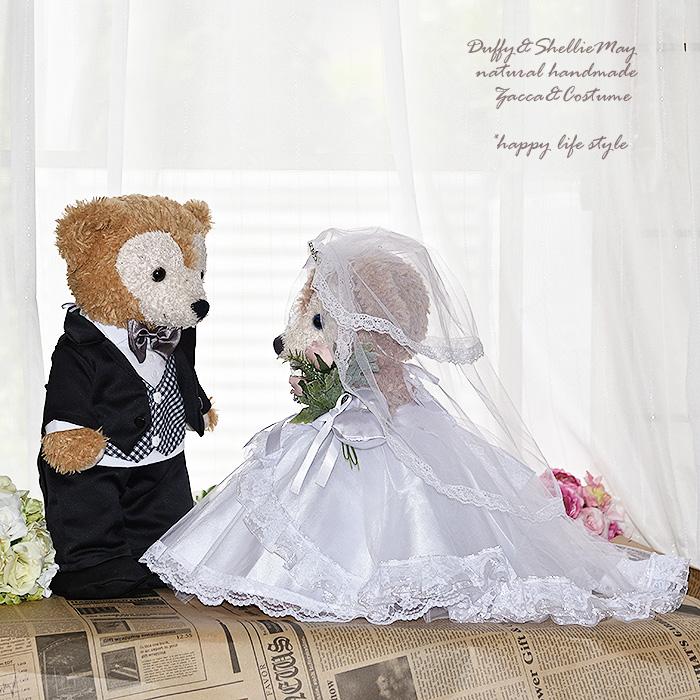 Disney（ディズニー） ダッフィーシェリーメイ ウェディング ペア S