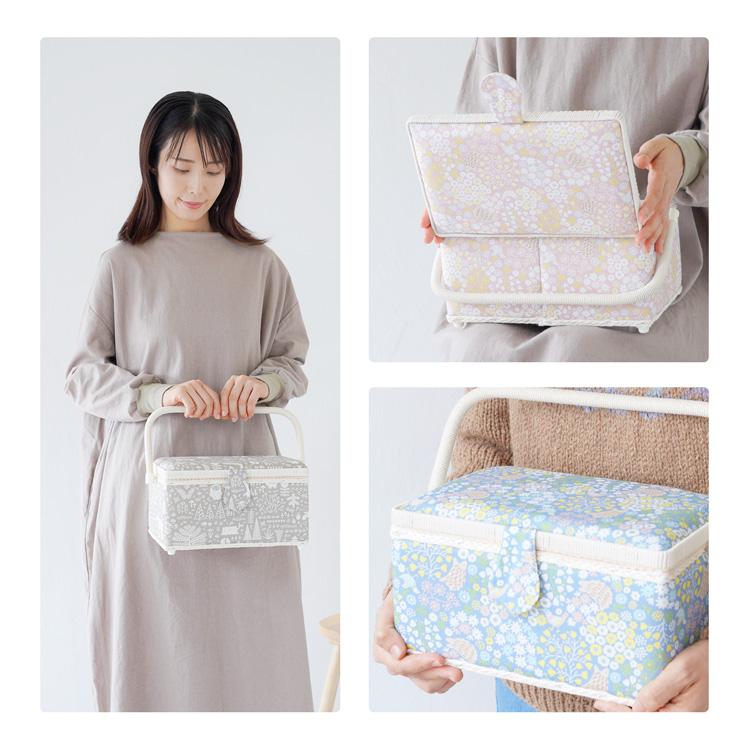 訳ありのため特価】原ウール ソーイングボックス 手芸箱 北欧 道具箱