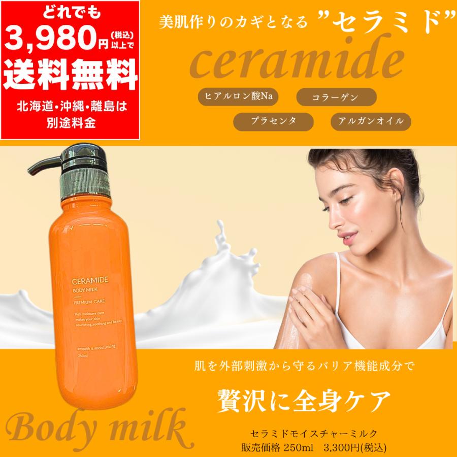 セラミド ボディミルク 250ml【定価 3,300円】ヒアルロン酸 水溶性