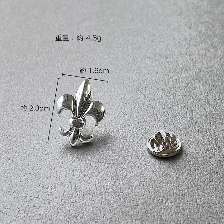 ピンブローチ メンズ タックピン 百合の紋章 ラペルピン 結婚式 バッジ