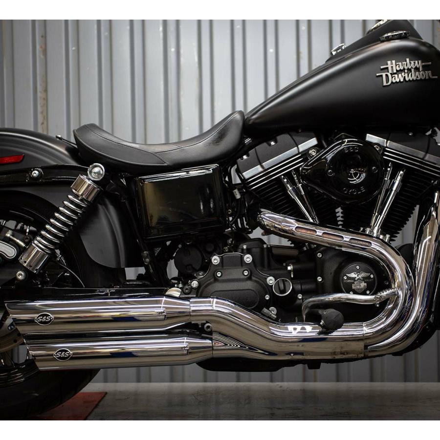 S＆S 550-0722 S&S スラッシュカット・スリップオンマフラー クローム