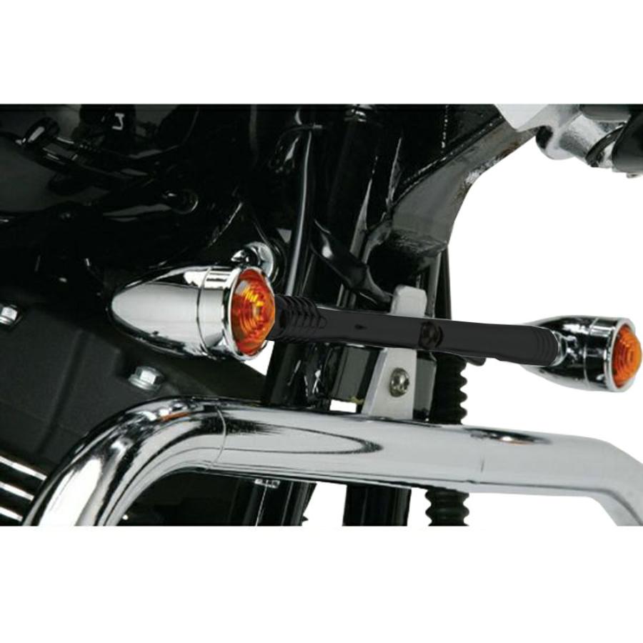 キジマ ウインカーステー フレームマウント ブラック : HD-PARTS