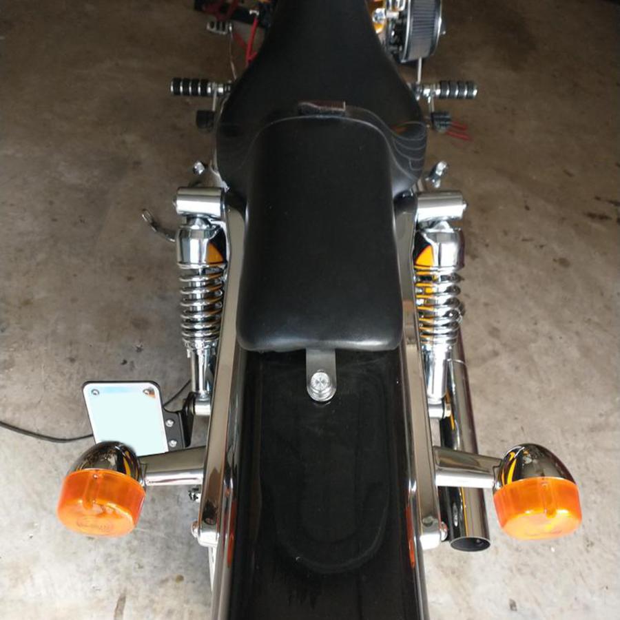 Drag Specialties リアサスペンション 12インチ (クローム) ダイナ