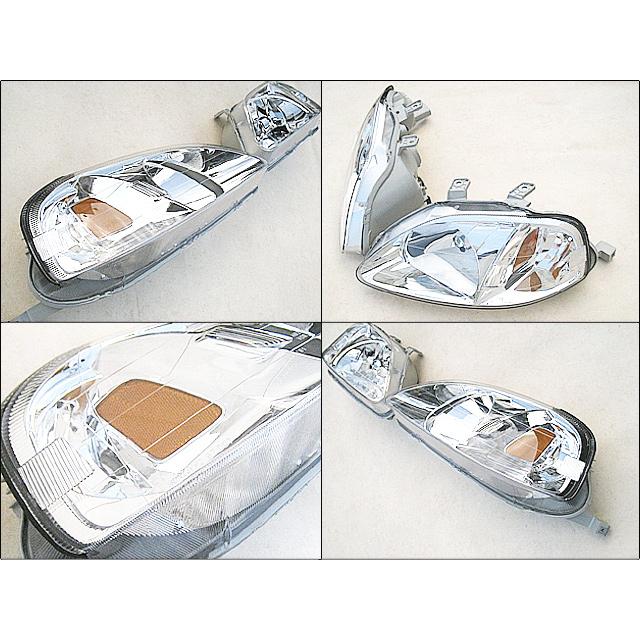 シビックEK後期【HONDA】ホンダCIVIC純正USヘッドライト左右(99-00y