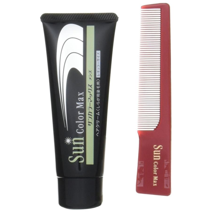 白髪染め サンカラーマックス ブラック 75g クリーム 主に男性用 髪や