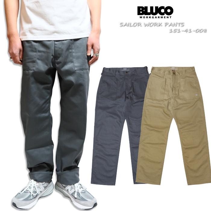 BLUCO（ブルコ） セーラーワークパンツ 太めのストレート TC生地 BLUCO