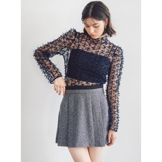 ココディール（COCO DEAL） (セール50%OFF) ネップツイードプリーツ