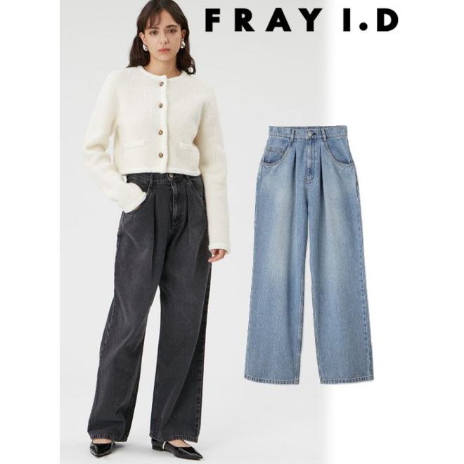 FRAY I.D（フレイ・アイディー） ハイウエストタックデニム 23秋冬