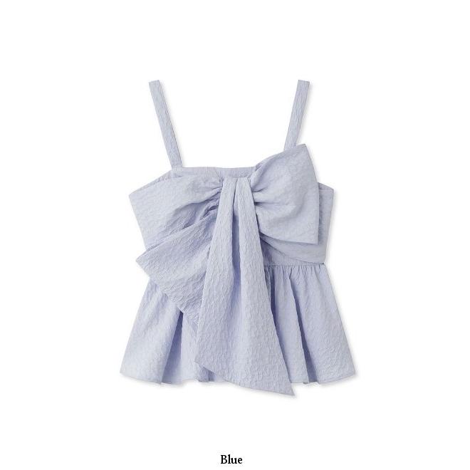 FRAY I.D（フレイ・アイディー） ペプラムリボントップス 24春夏予約