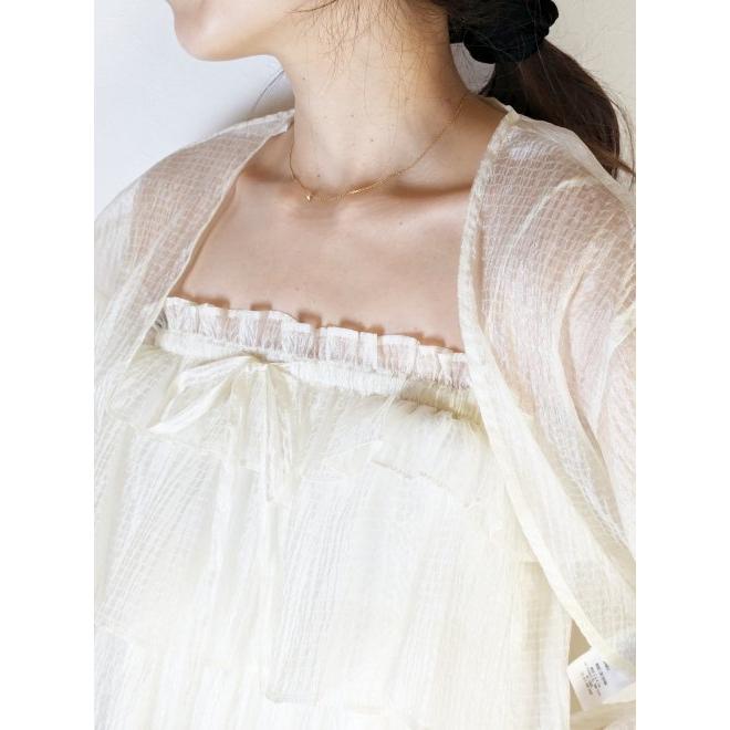 SNIDEL（スナイデル） フリルキャミ＆ボレロセット 24春夏 SWFB241145