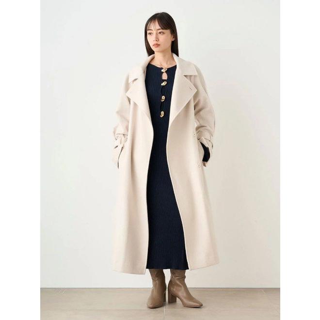 SNIDEL（スナイデル） (セール20%OFF) ウールカシミヤスタンドカラー