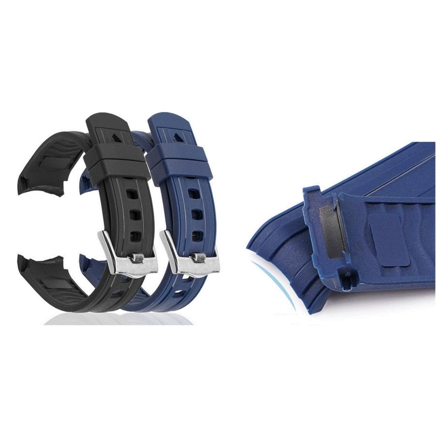 ラバーベルト ダイバー 300M ストラップ 交換 20mm オメガ用