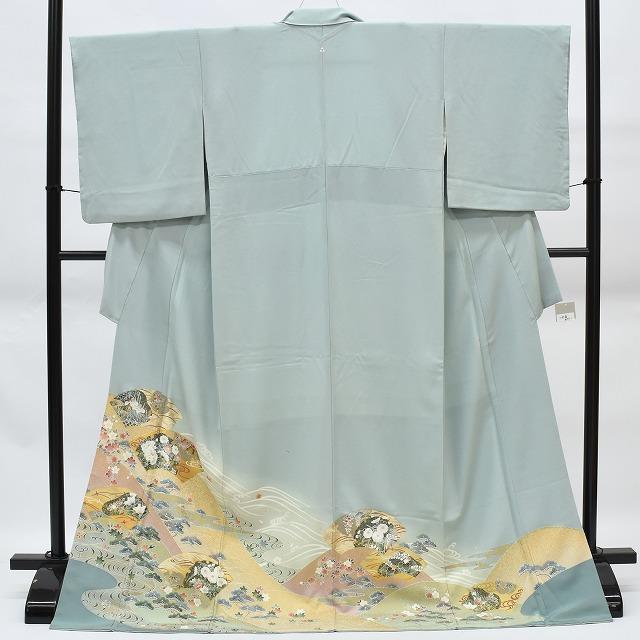 リサイクル着物 色留袖 中古 正絹 仕立て上がり 一つ紋付き 結婚式