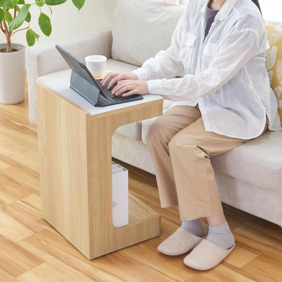 白井産業 サイドテーブル ナイトテーブル ソファサイド ソファー