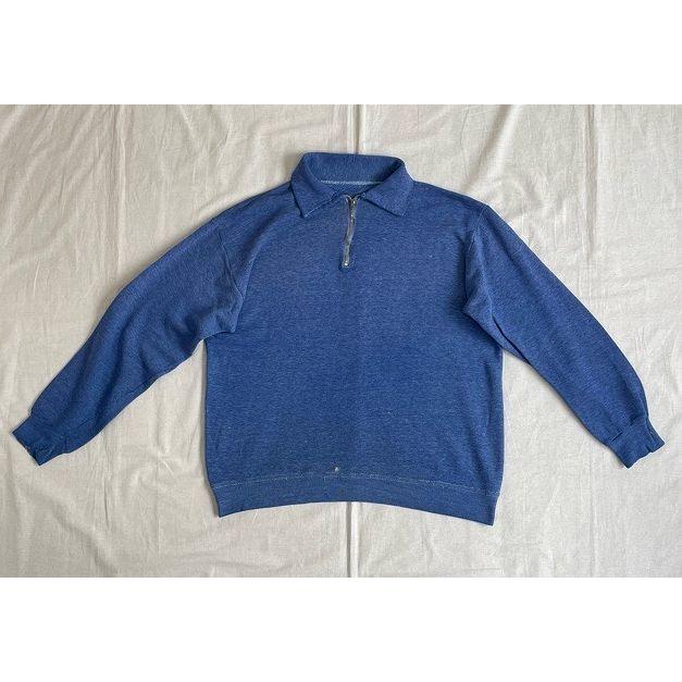 60's ビンテージスウェット ハーフジップ セットインスリーブ C&C片爪