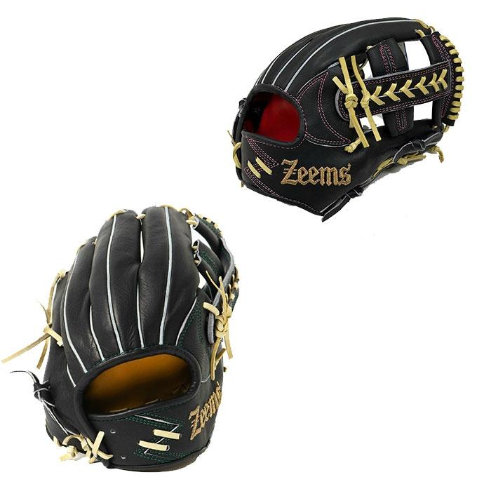 Zeems 軟式グローブ 黒/茶 YH10BTN2 Zeems 軟式グローブ 黒/茶
