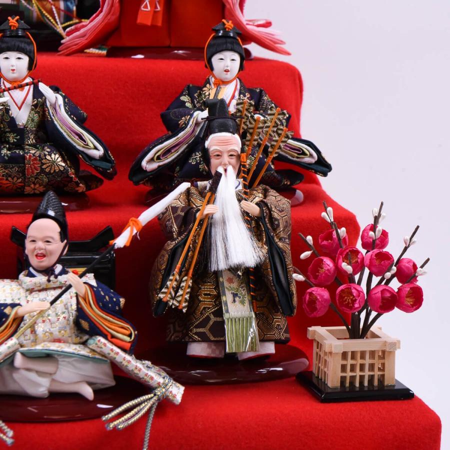 雛人形 桐収納台 十五人飾り 京十二 コンパクト15人飾り 送料無料
