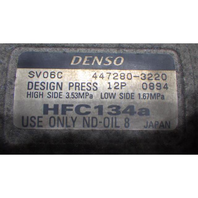 MRワゴン DBA-MF33S エアコンコンプレッサー DENSO 447280-3220