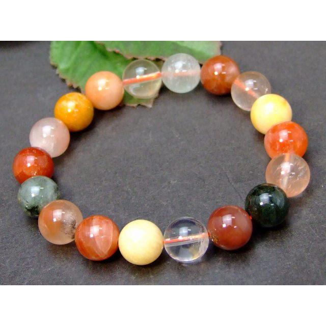 天然石 パワーストーン 40299C 福禄寿ルチルクォーツ 12mm A