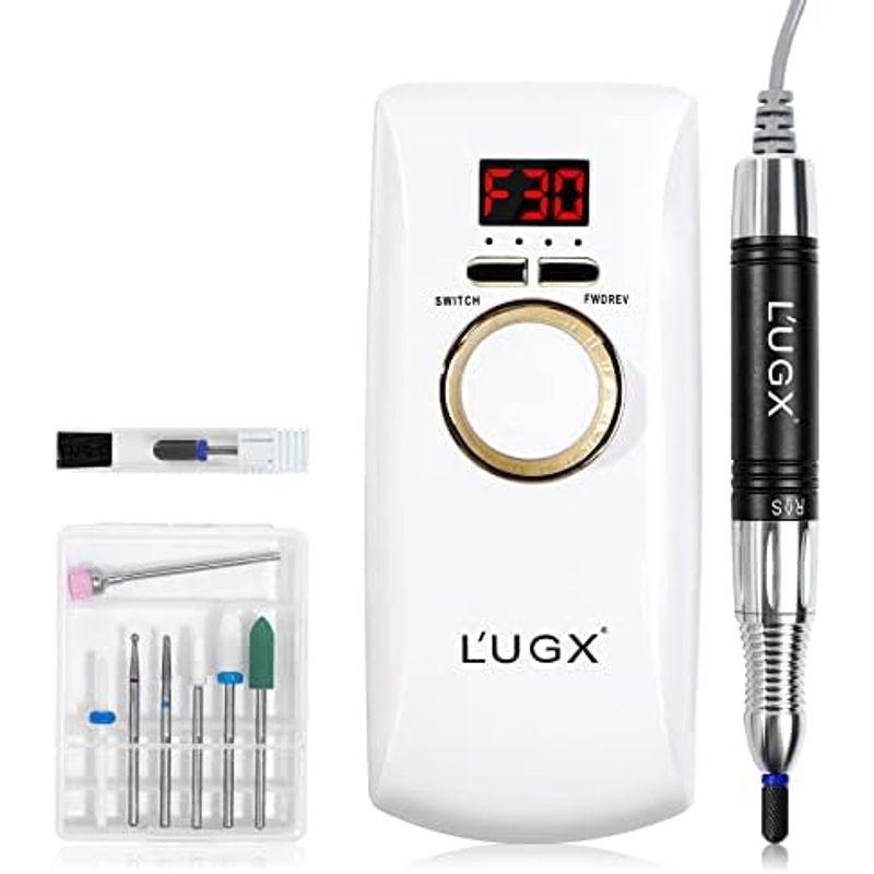L'UGX 電動ネイルマシン 30000RPM プロ ネイルドリル 研磨 爪磨き
